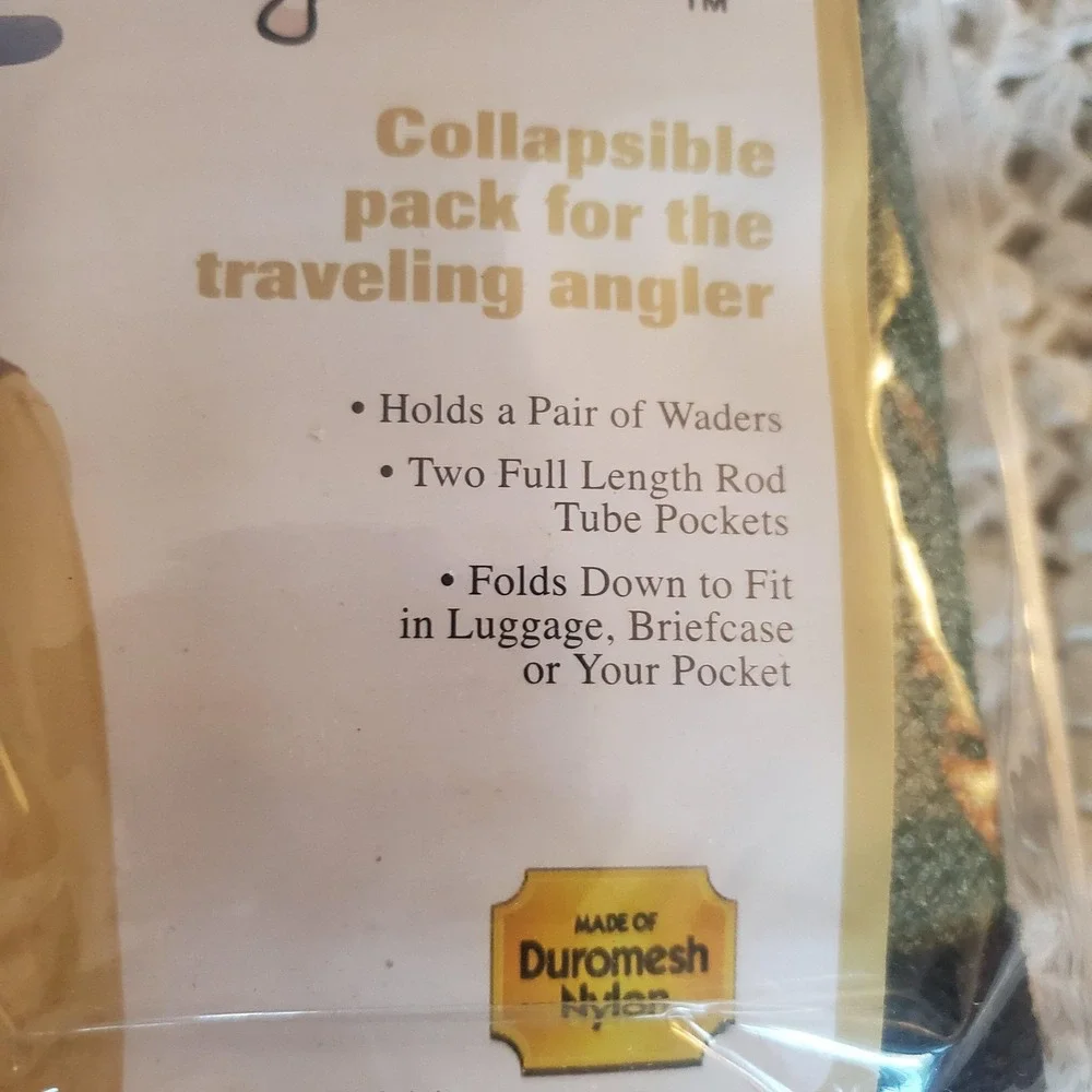 Charlie's Companion Pack Collapsible Fishing Backpack Waders Rod Holder Item 909